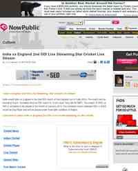 India vs England 2nd ODI Live Streaming Star: NowPublic
