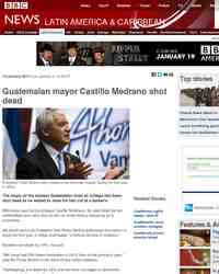 Guatemalan politician shot dead: BBC News